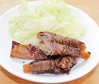 干し芋の肉巻き